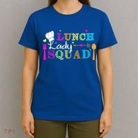 Lunch Lady Squad Cafeteria Worker Teacher Appreciation T-Shirt thumb 4