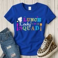 Lunch Lady Squad Cafeteria Worker Teacher Appreciation Women's T-Shirt thumb 3