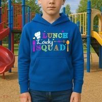 Lunch Lady Squad Cafeteria Worker Teacher Appreciation Kids Hoodie thumb 2