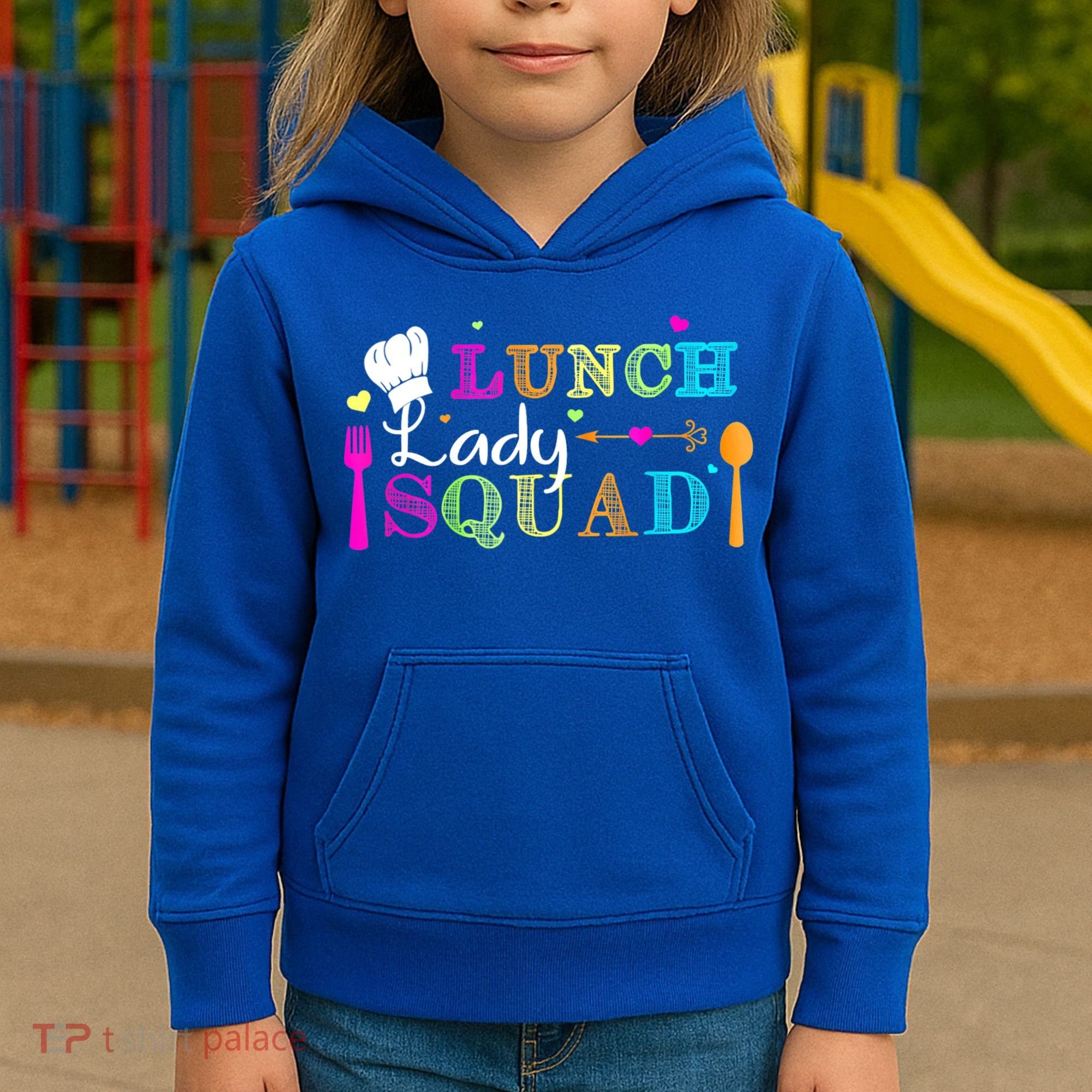 Lunch Lady Squad Cafeteria Worker Teacher Appreciation Kids Hoodie