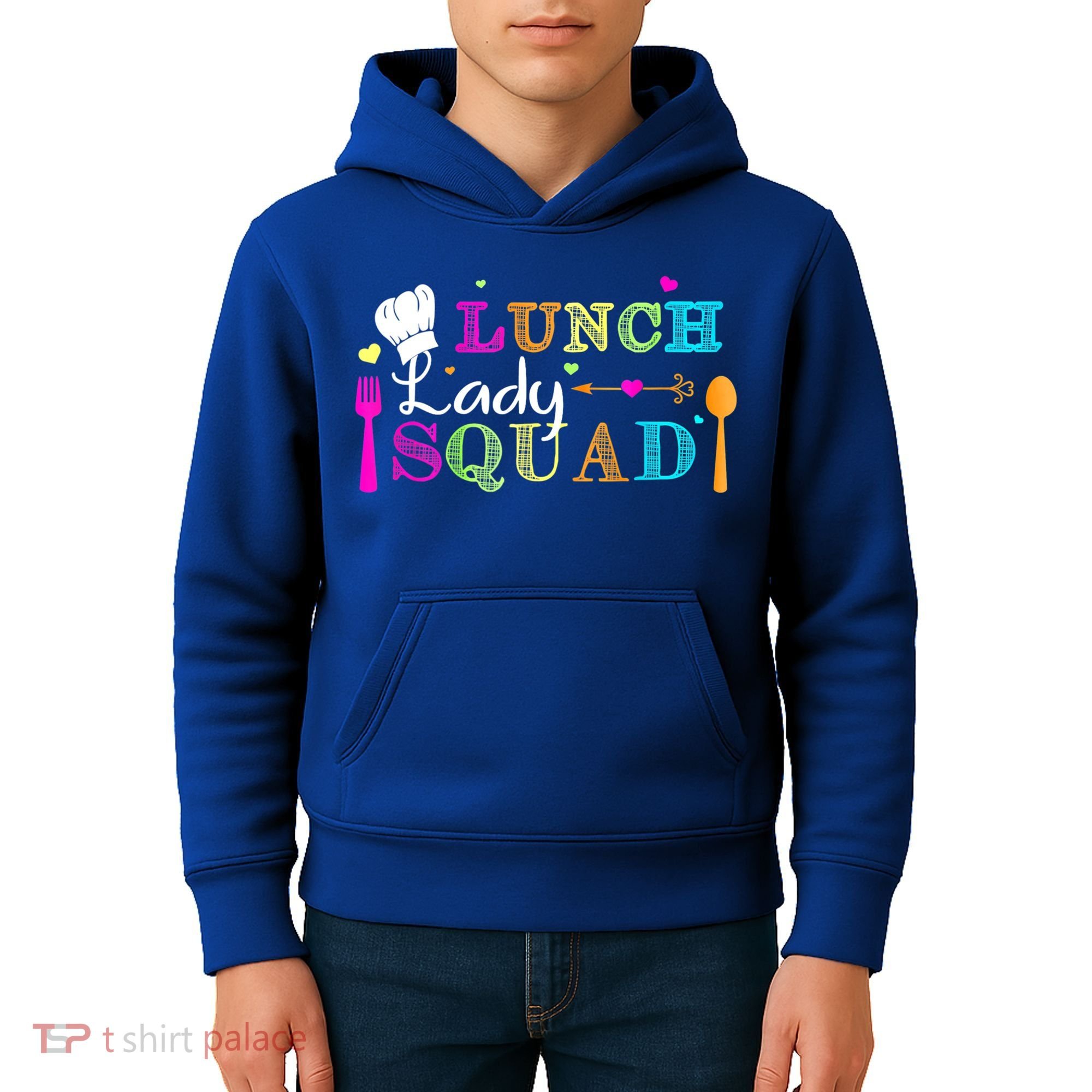 Lunch Lady Squad Cafeteria Worker Teacher Appreciation Kids Hoodie