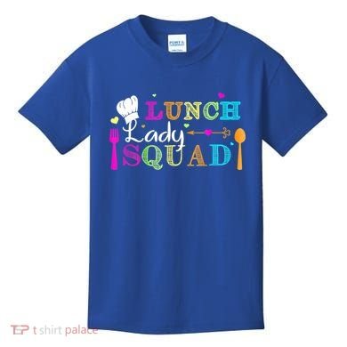 Lunch Lady Squad Cafeteria Worker Teacher Appreciation Kids T-Shirt