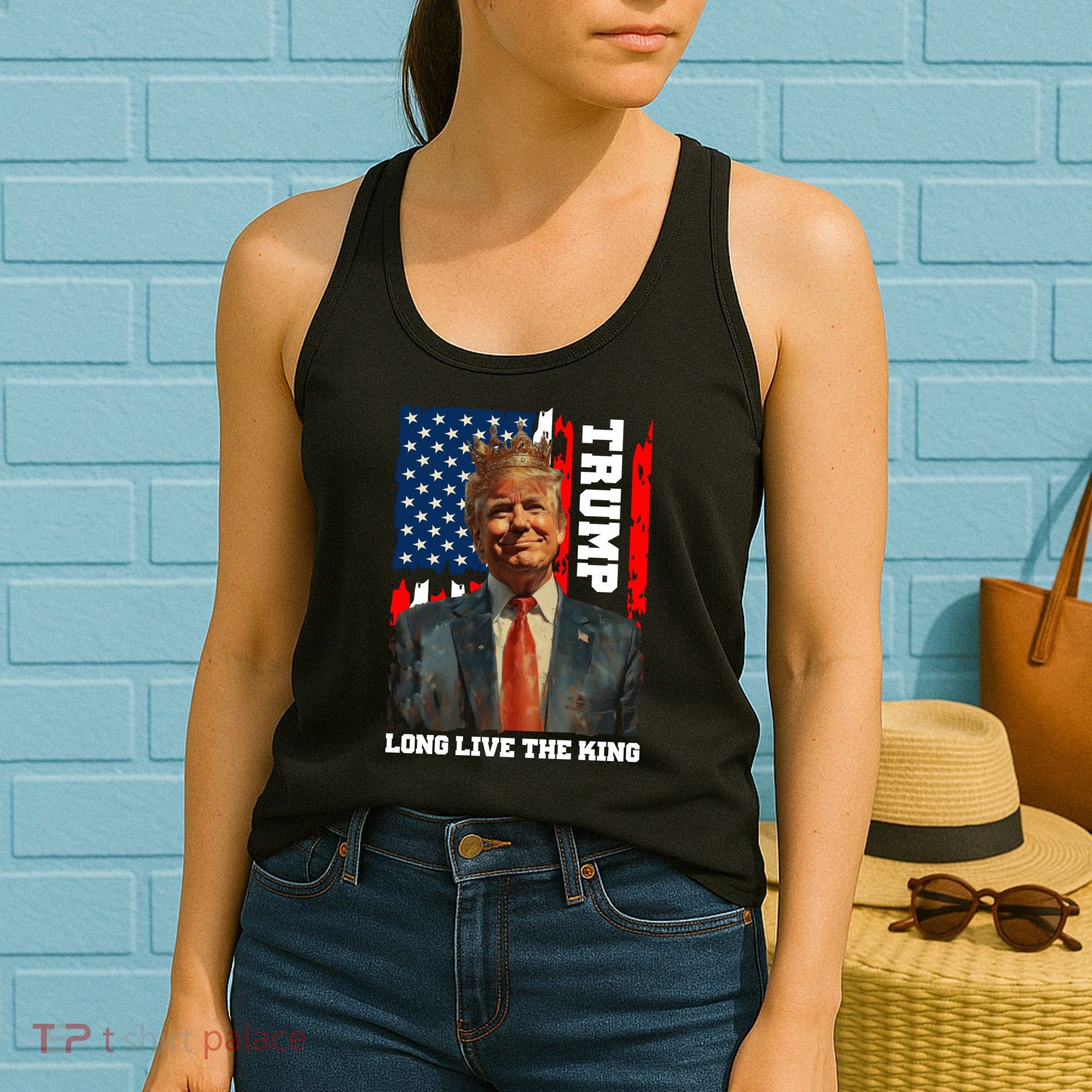 LONG LIVE THE KING TRUMP Women's Tank Top