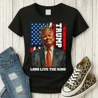 LONG LIVE THE KING TRUMP Women's T-Shirt thumb 3