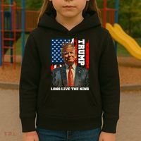 LONG LIVE THE KING TRUMP Kids Hoodie thumb 3