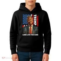 LONG LIVE THE KING TRUMP Kids Hoodie thumb 4