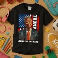 LONG LIVE THE KING TRUMP Kids T-Shirt thumb 3