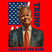 LONG LIVE THE KING TRUMP Santa Hat thumb 1