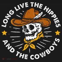 Long Live The Hippies And The Cowboys Apron thumb 3