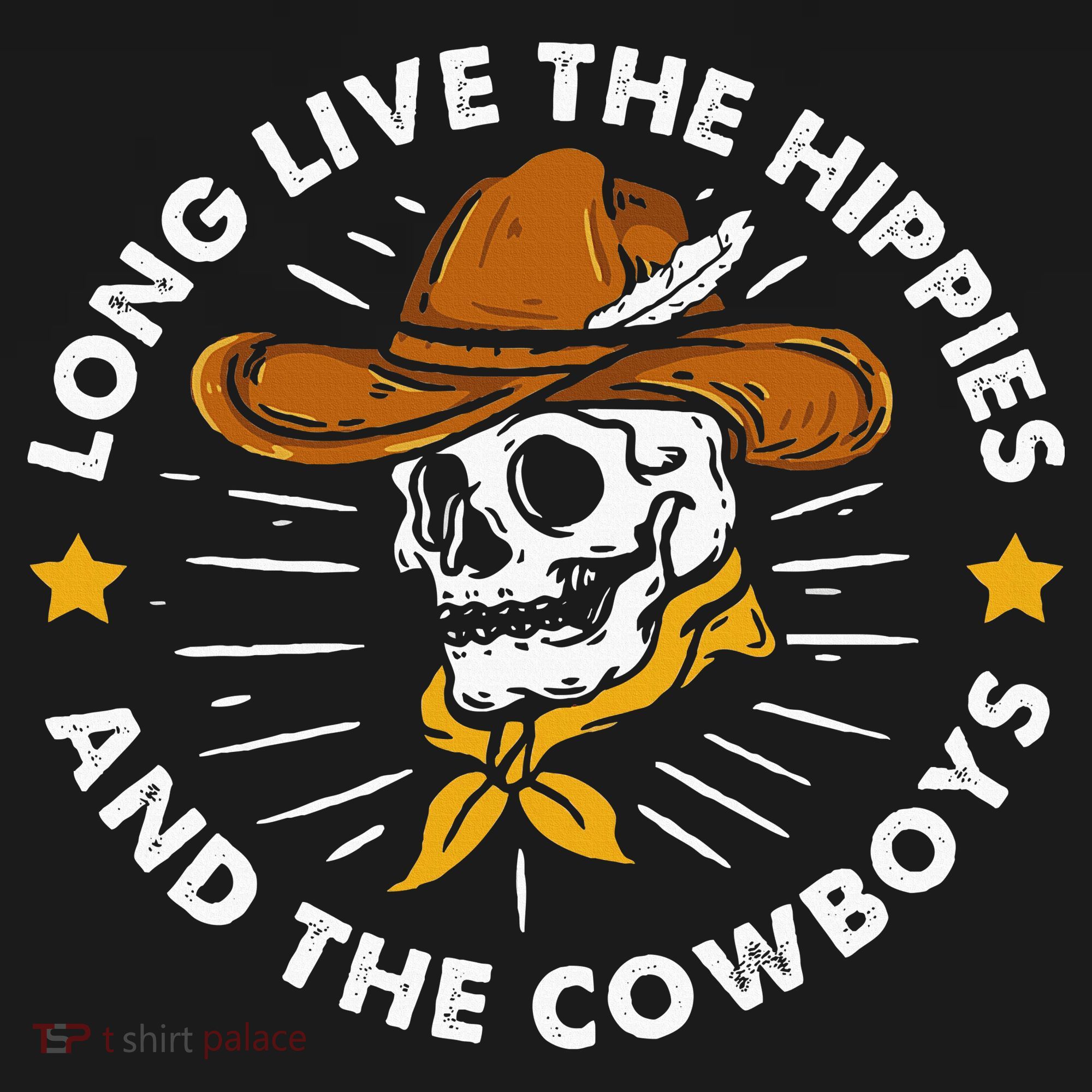 Long Live The Hippies And The Cowboys T-Shirt