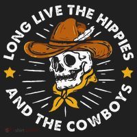 Long Live The Hippies And The Cowboys Beanie thumb 2