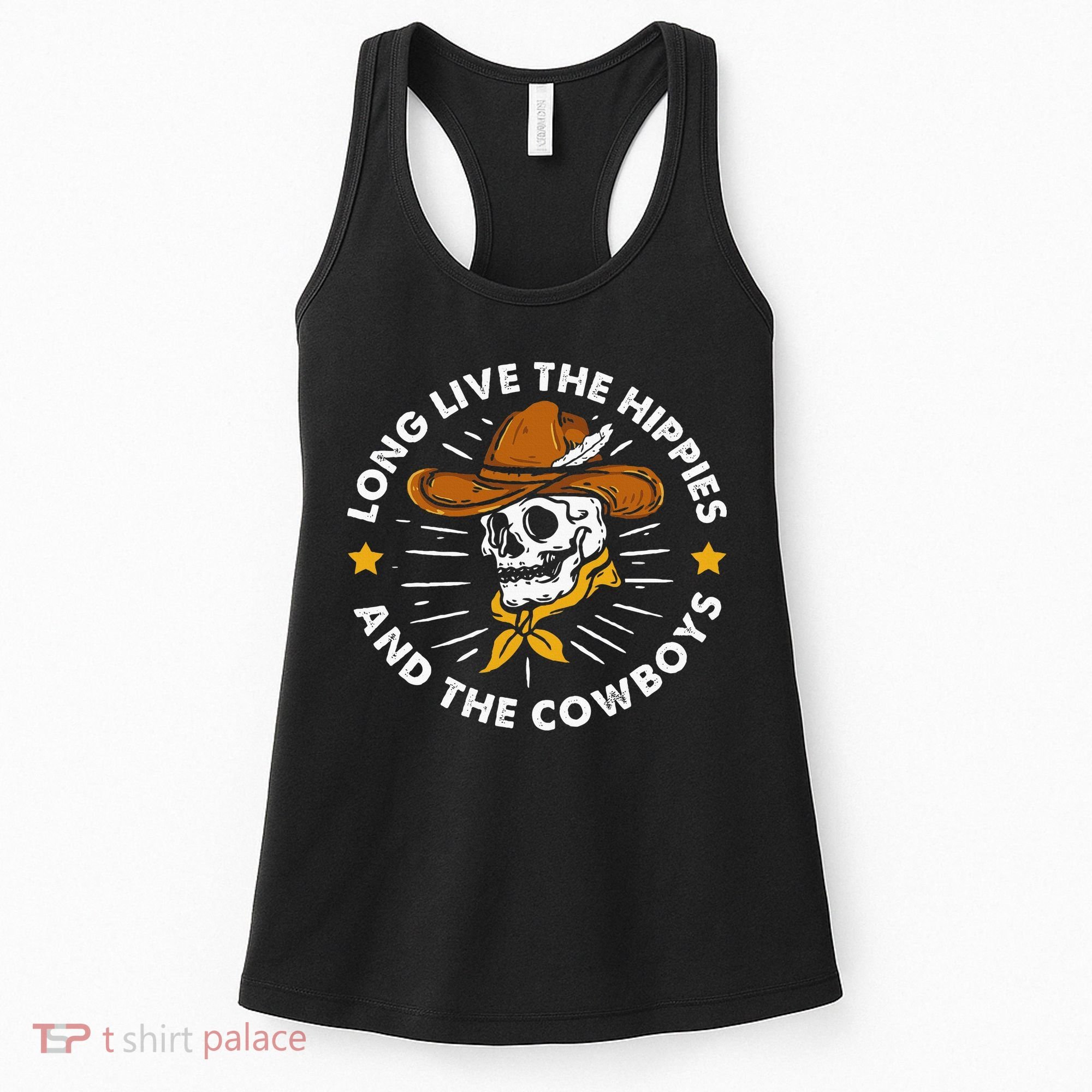 Long Live The Hippies And The Cowboys Women's Tank Top