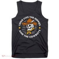 Long Live The Hippies And The Cowboys Tank Top thumb 0