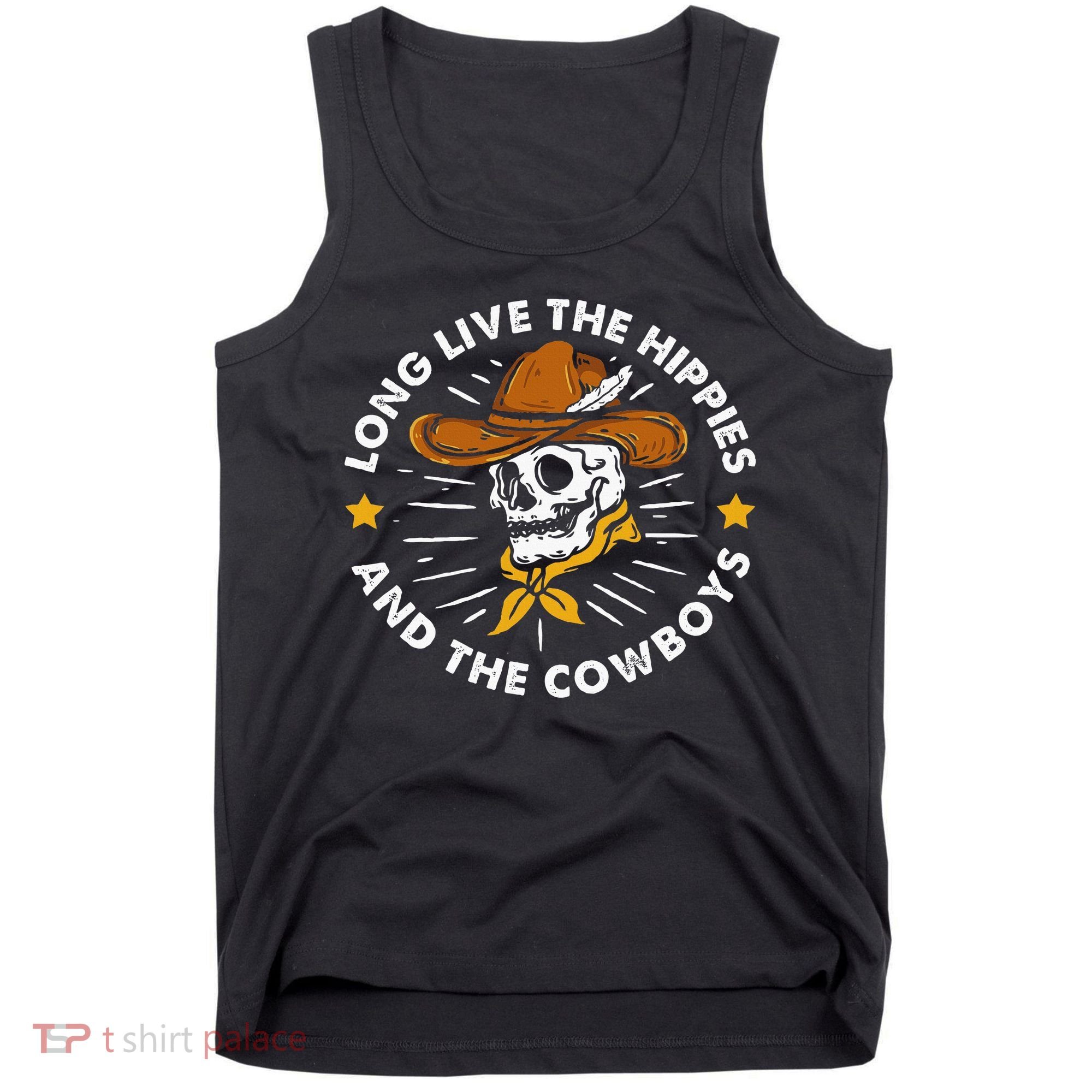 Long Live The Hippies And The Cowboys Tank Top