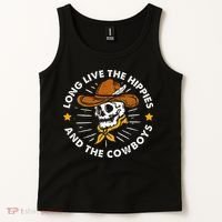 Long Live The Hippies And The Cowboys Tank Top thumb 2