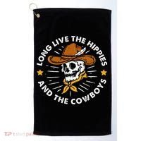 Long Live The Hippies And The Cowboys Golf Towel thumb 0