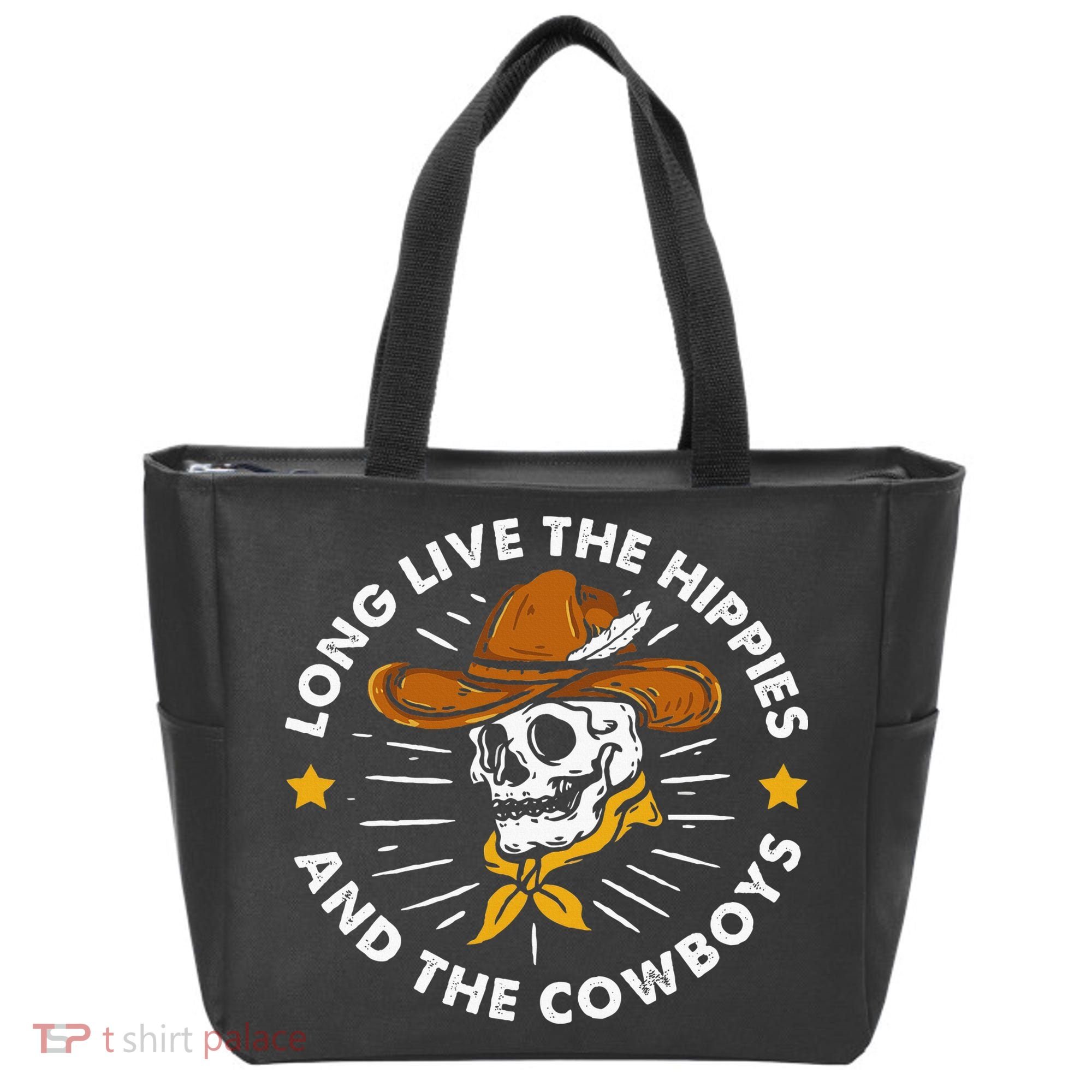 Long Live The Hippies And The Cowboys Tote Bag