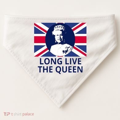 Long Live The Queen Elizabeth USA-Made Doggie Bandana
