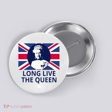 Long Live The Queen Elizabeth Button