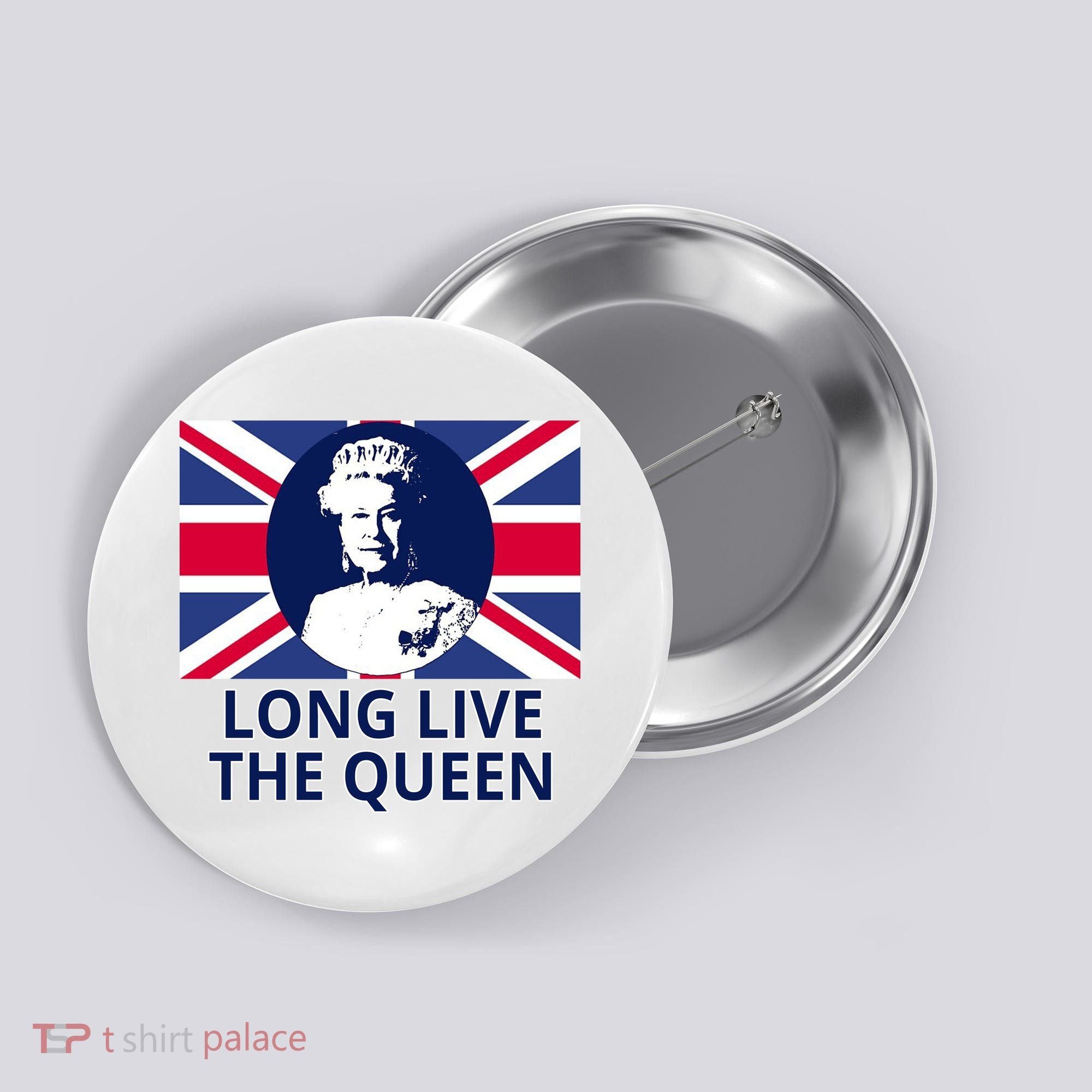 Long Live The Queen Elizabeth Button