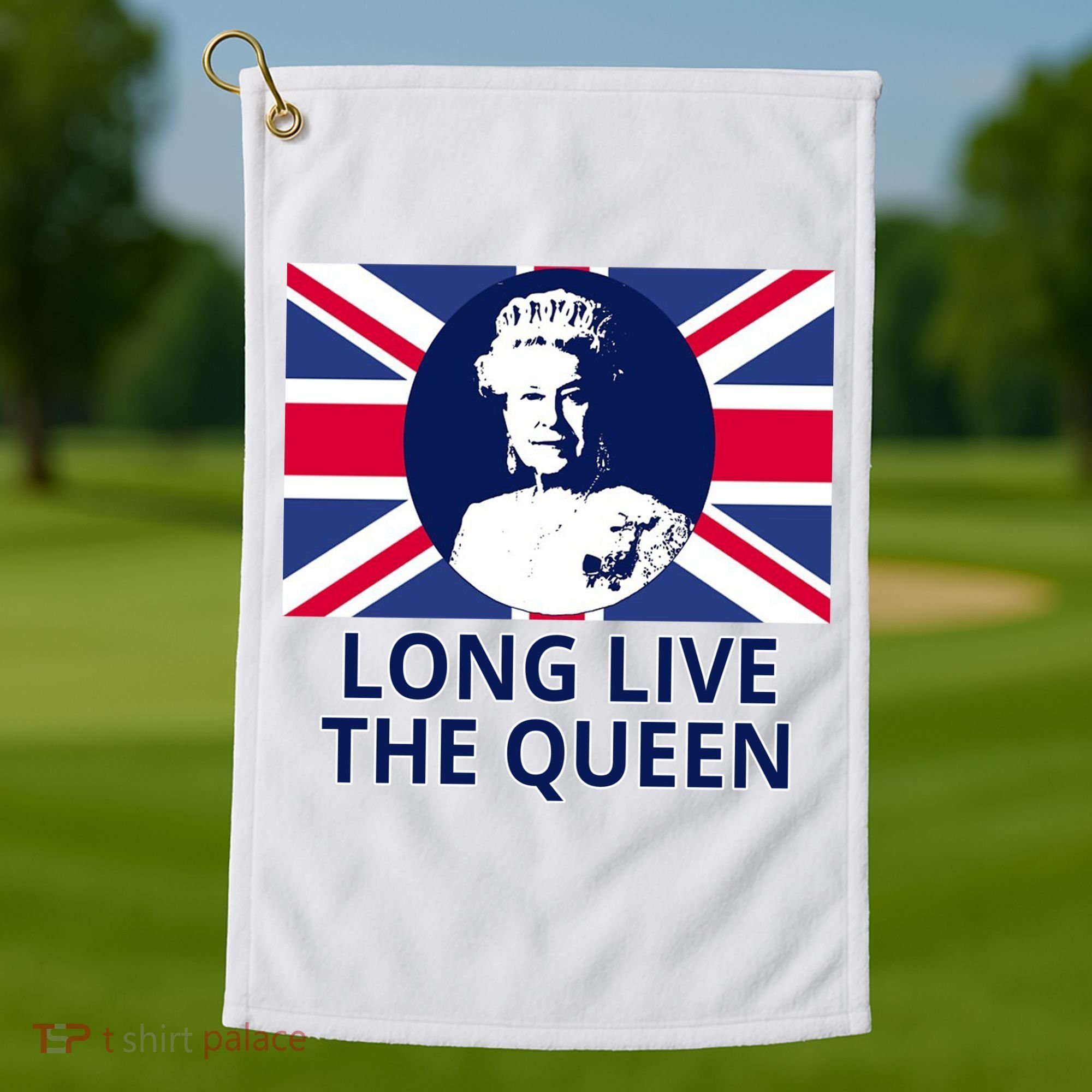 Long Live The Queen Elizabeth Golf Towel
