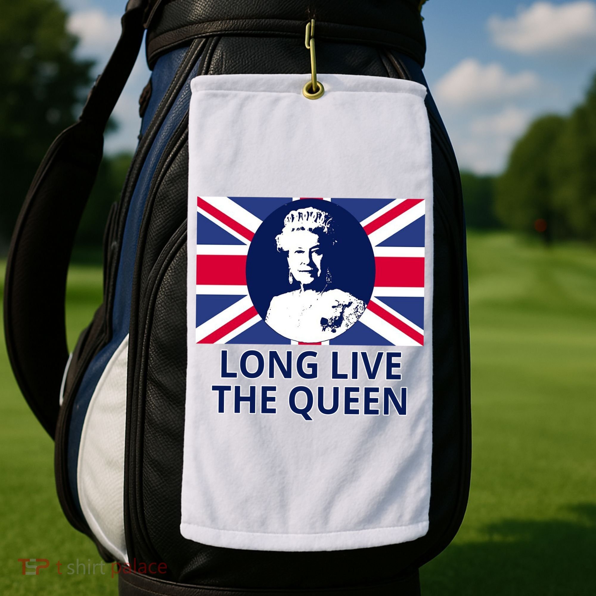 Long Live The Queen Elizabeth Golf Towel