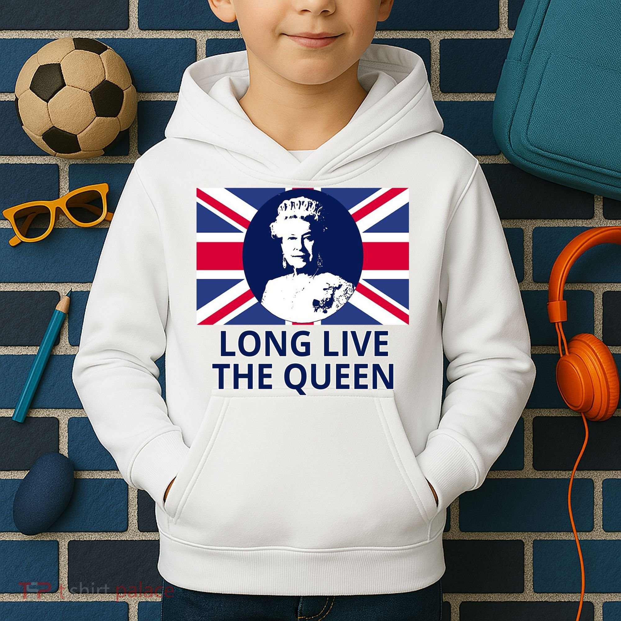 Long Live The Queen Elizabeth Kids Hoodie