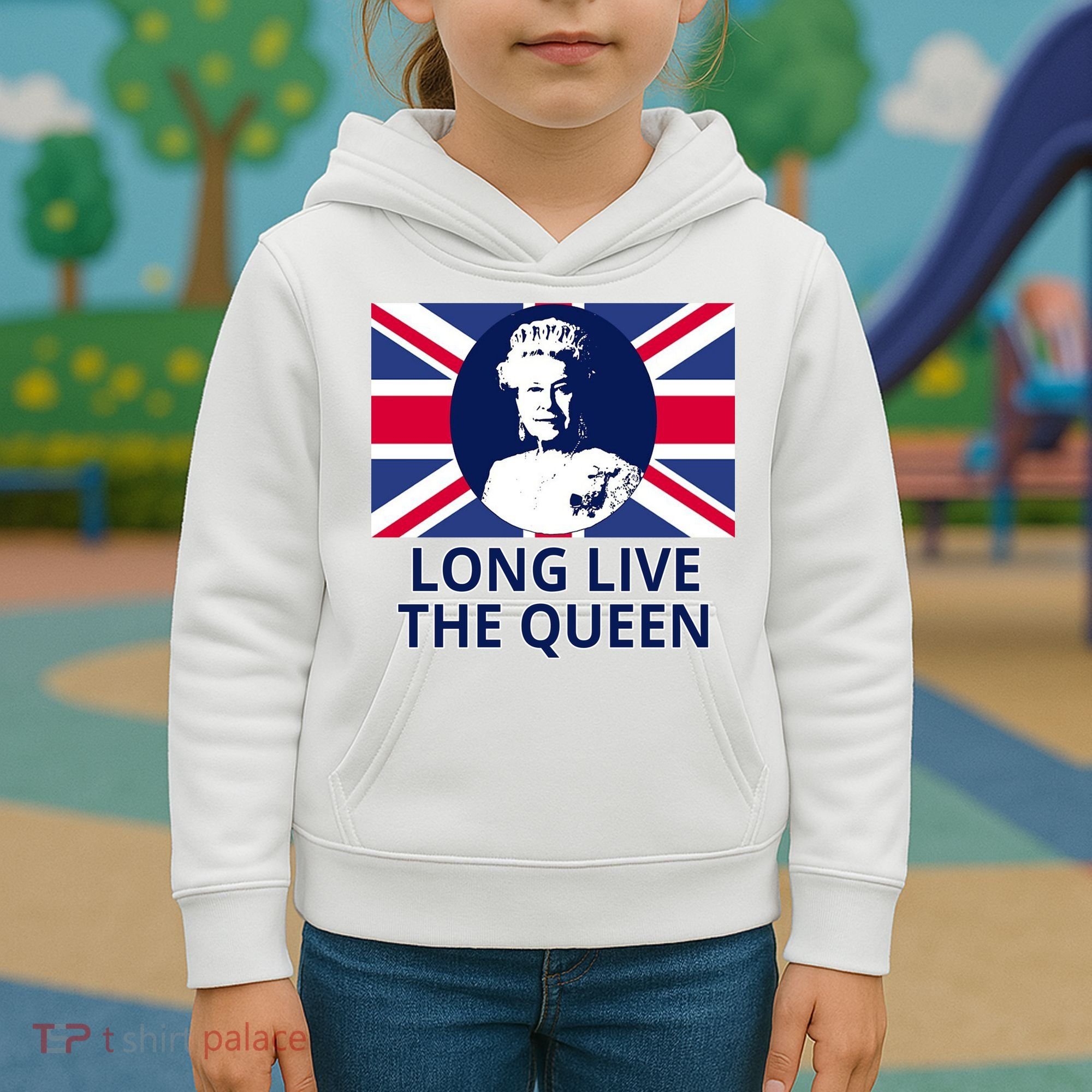 Long Live The Queen Elizabeth Kids Hoodie