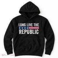Long Live The Republic Patriotic American Flag Hoodie thumb 0