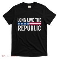 Long Live The Republic Patriotic American Flag T-Shirt thumb 0