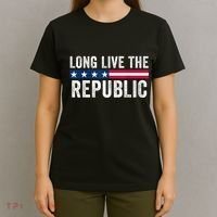 Long Live The Republic Patriotic American Flag T-Shirt thumb 4