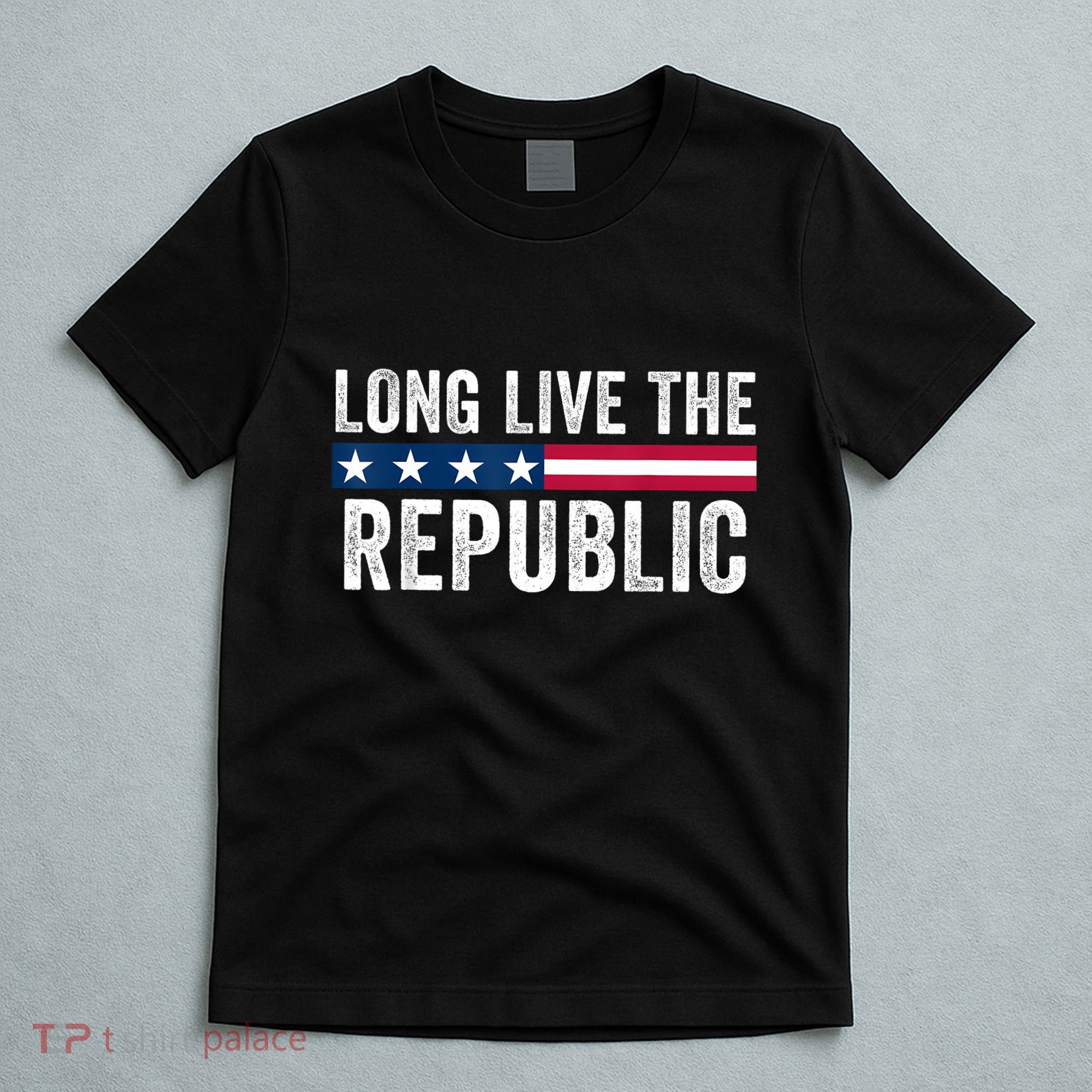 Long Live The Republic Patriotic American Flag T-Shirt