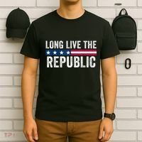 Long Live The Republic Patriotic American Flag T-Shirt thumb 6