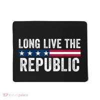 Long Live The Republic Patriotic American Flag Mousepad thumb 0