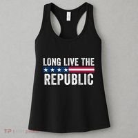 Long Live The Republic Patriotic American Flag Women's Tank Top thumb 3