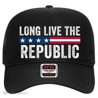Long Live The Republic Patriotic American Flag Hat thumb 0