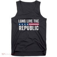 Long Live The Republic Patriotic American Flag Tank Top thumb 0