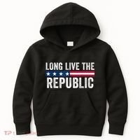 Long Live The Republic Patriotic American Flag Kids Hoodie thumb 0