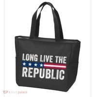 Long Live The Republic Patriotic American Flag Tote Bag thumb 3