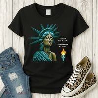 Lady Liberty Today We Weep Tomorrow We Rise For The Usa Women's T-Shirt thumb 3
