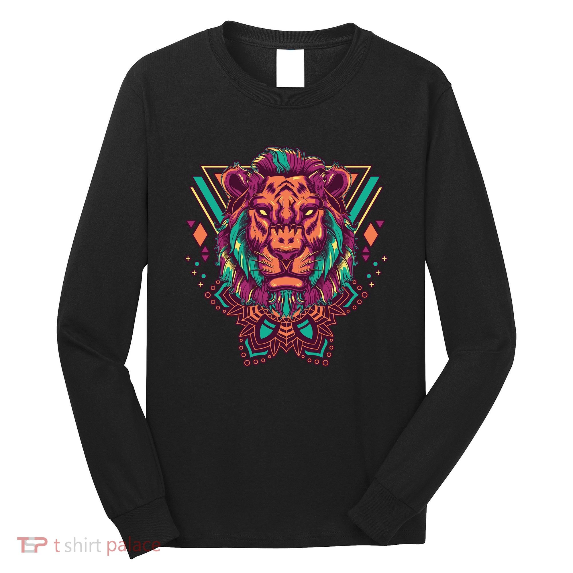 Leo Lion Tribal Long Sleeve Shirt