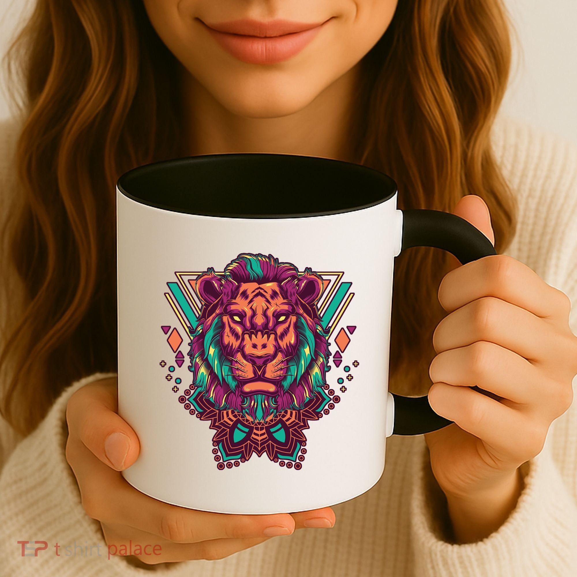 Leo Lion Tribal Coffee Mug