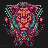 Leo Lion Tribal Mousepad thumb 1