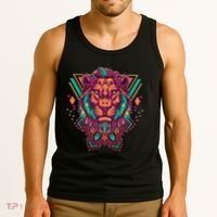 Leo Lion Tribal Tank Top thumb 3