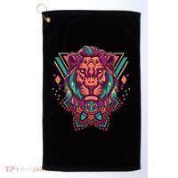 Leo Lion Tribal Golf Towel thumb 0