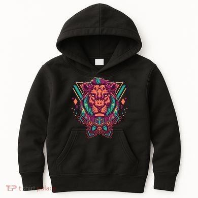 Leo Lion Tribal Kids Hoodie