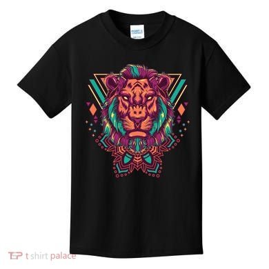 Leo Lion Tribal Kids T-Shirt