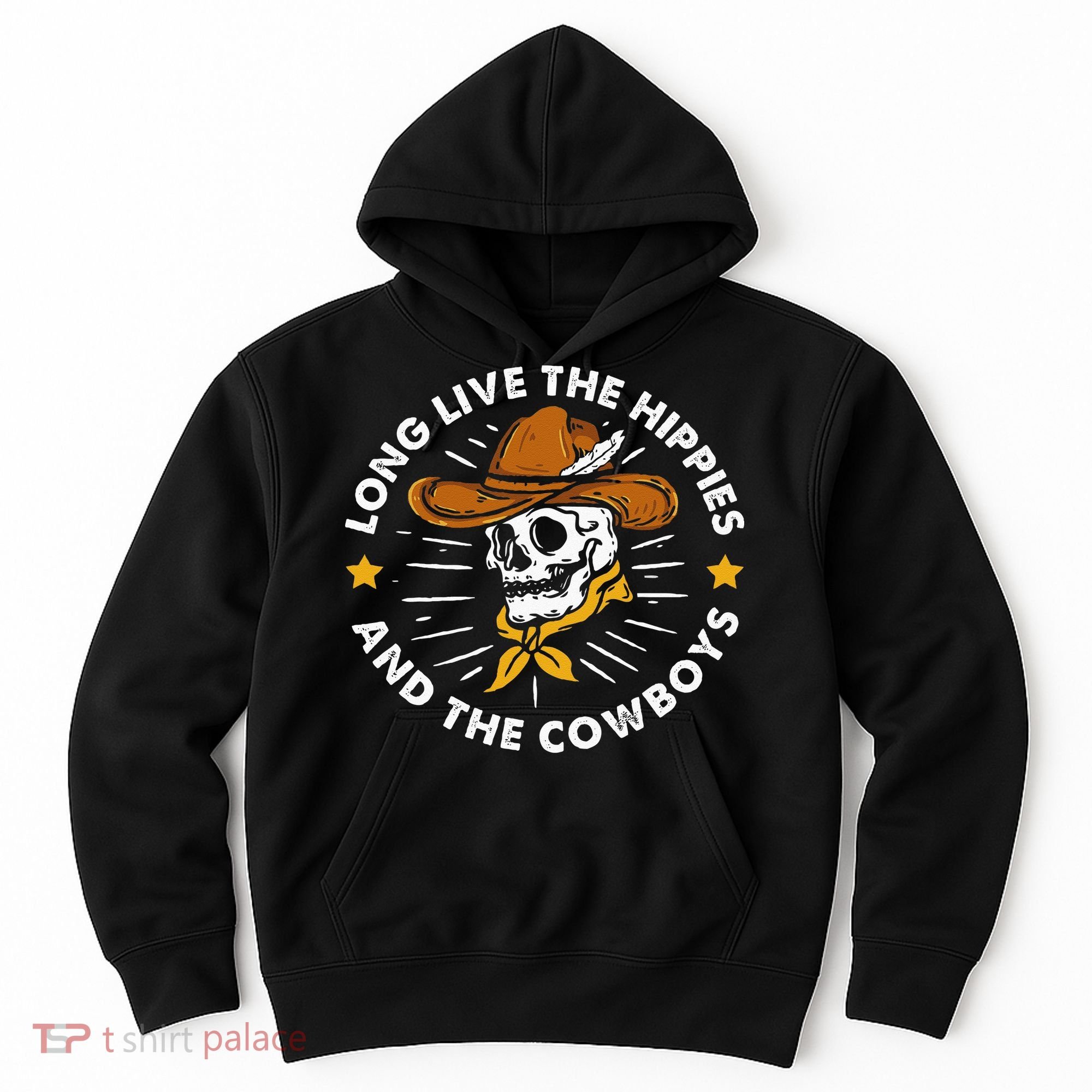 Long Live The Hippies And The Cowboys Hoodie