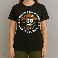 Long Live The Hippies And The Cowboys T-Shirt thumb 4