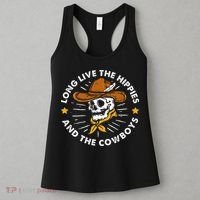 Long Live The Hippies And The Cowboys Women's Tank Top thumb 3